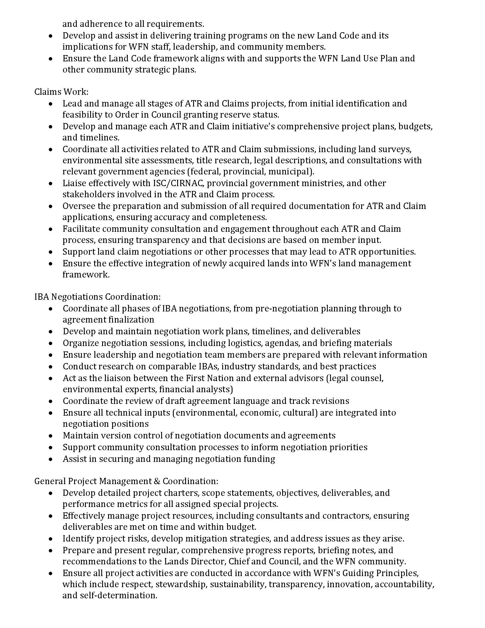 Special Projects Coordinator Page 2