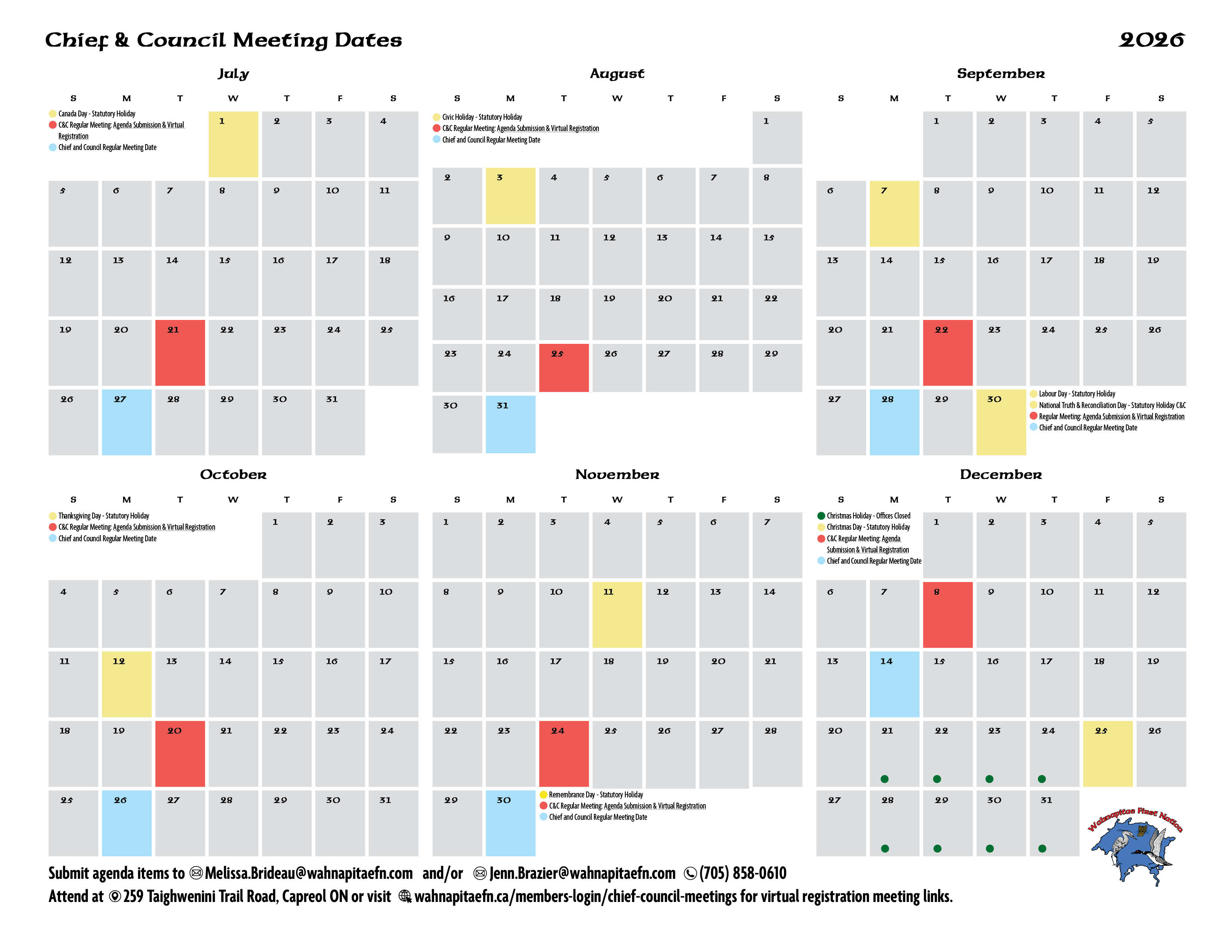 cc meetings annual calendar june2026 6MONTH
