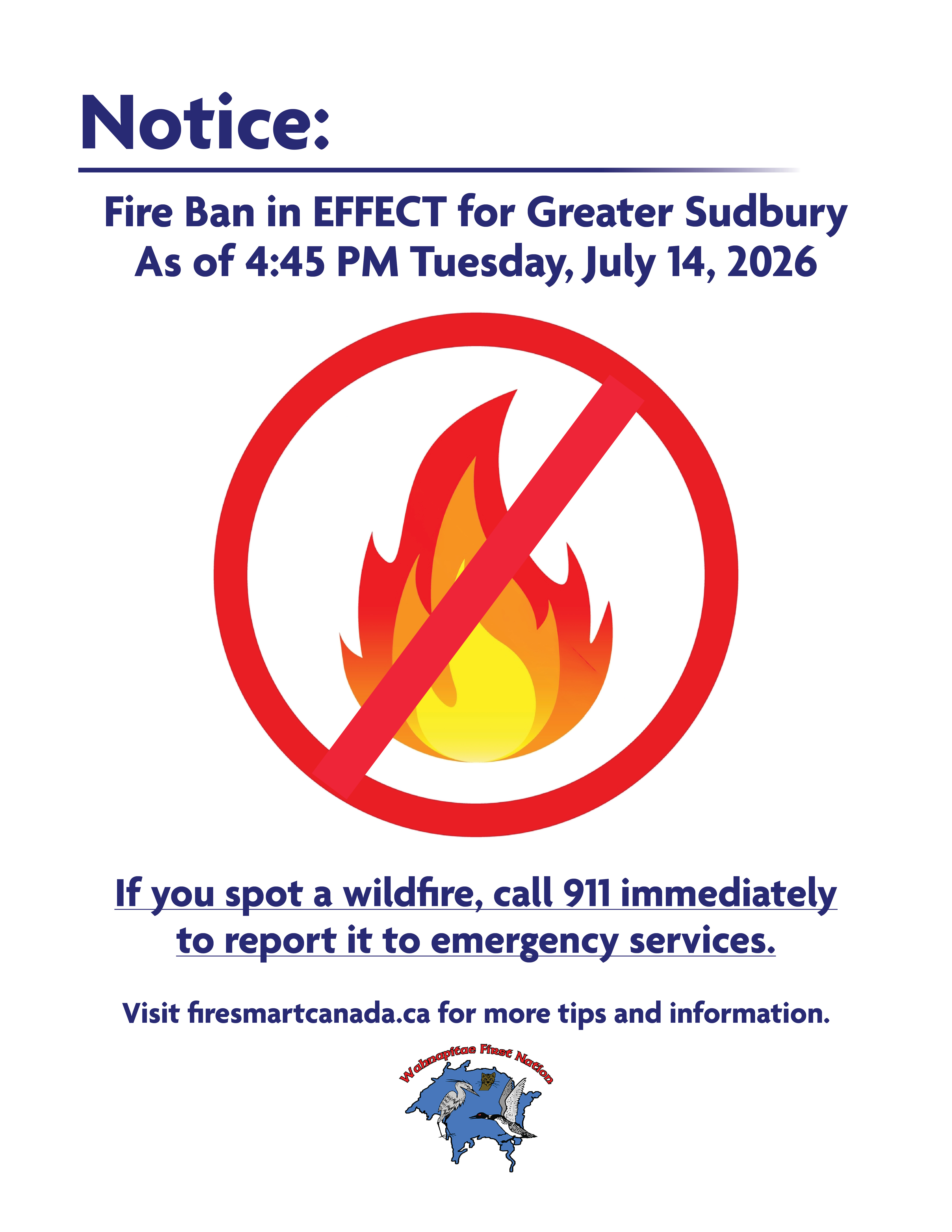 notice fire ban july2026 2